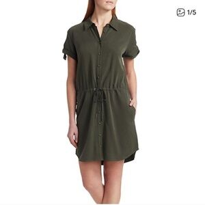 PAIGE Avery Button-Up Shirtdress